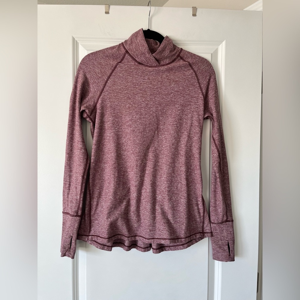 Women's Heathered Pink Long Sleeve Top
